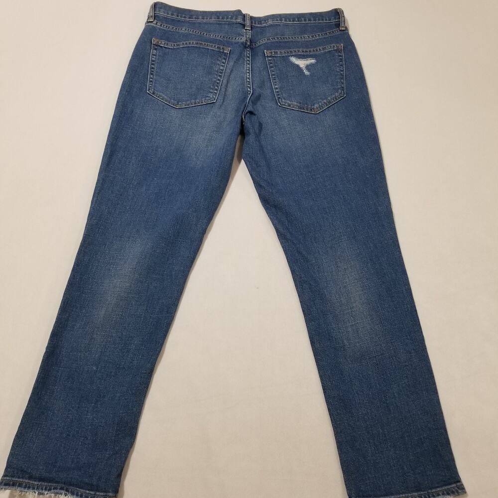 GAP Jeans Womens Size 29 Mid Rise Best Girlfriend Ankle Crop Medium Wash Classic - Picture 2 of 10